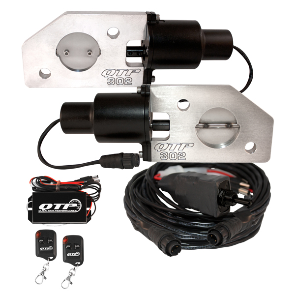 QTP QTEC302K Mustang Boss 302 Electric Exhaust Cutout with Wireless Remotes